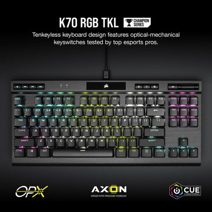 Corsair  K70 TKL Champion serijos klaviat?ra (CH-911901A-NA) keyboard Gaming