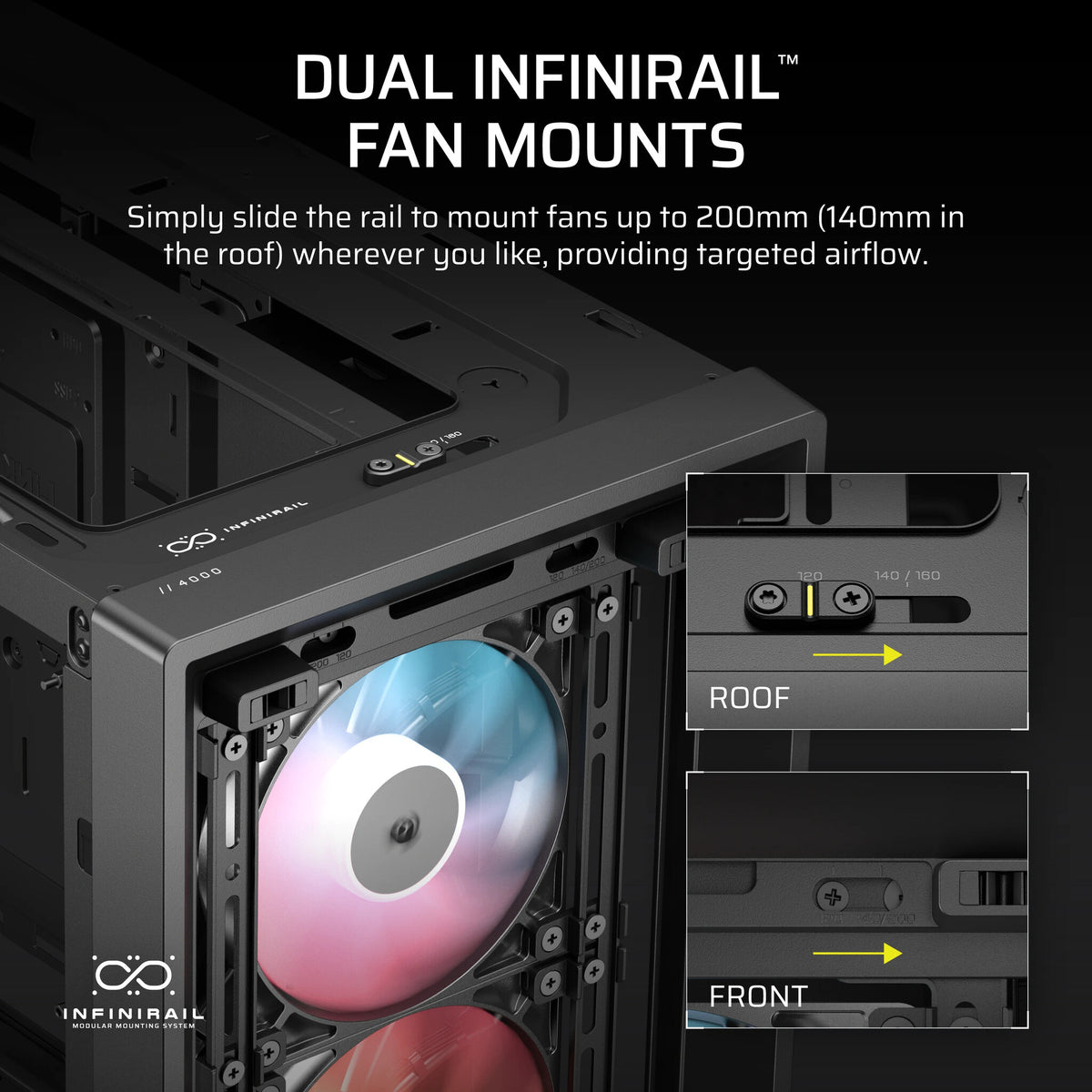 Corsair FRAME 4000D LCD RS ARGB Midi Tower Black