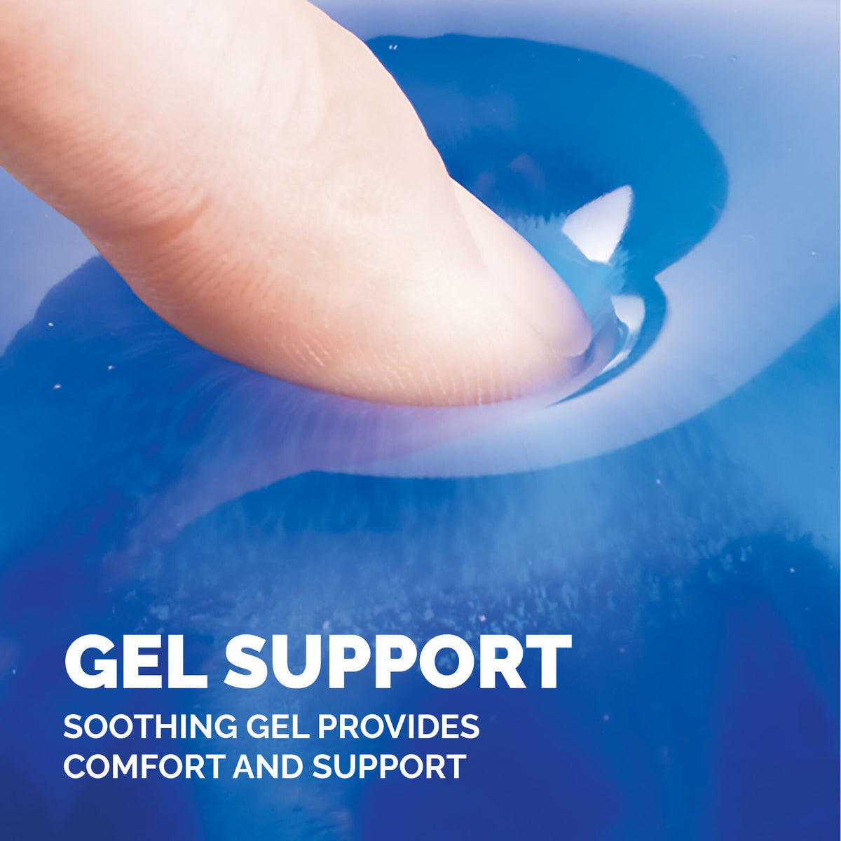 Fellowes Mouse Mat Wrist Support - Crystals Gel Mouse Pad with Non Slip Rubber Base - Ergonomic Mouse Mat for Computer, Laptop, Home Office Use - Compatible with Laser and Optical Mice - Blue