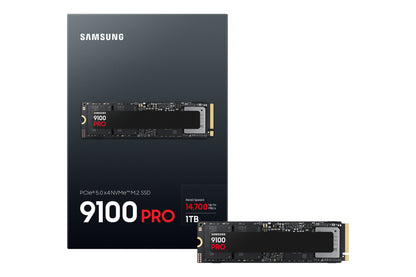 SAMSUNG MZ-VAP1T0BW 9100 PRO 1 TB NVMe SSD - Read Speed up to 14 700 MB/s; Write Speed to up 13 300 MB/s; Random Read up to 1 85