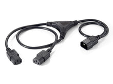 Equip High Quality Power Y-Cable, C14 to 2 x C13, 1.6m