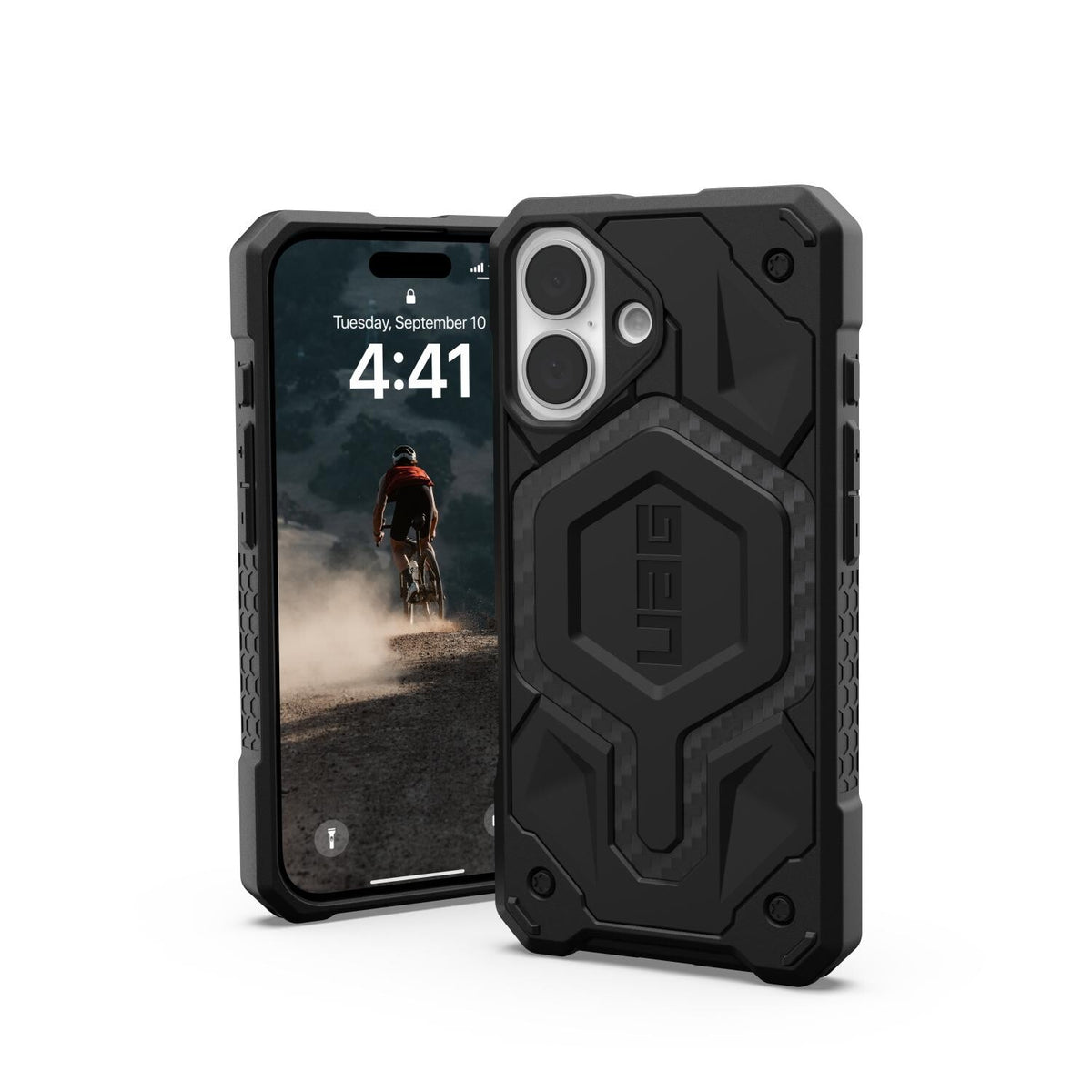 Urban Armor Gear UAG Monarch Case - Apple iPhone 16 - Carbon Fibre