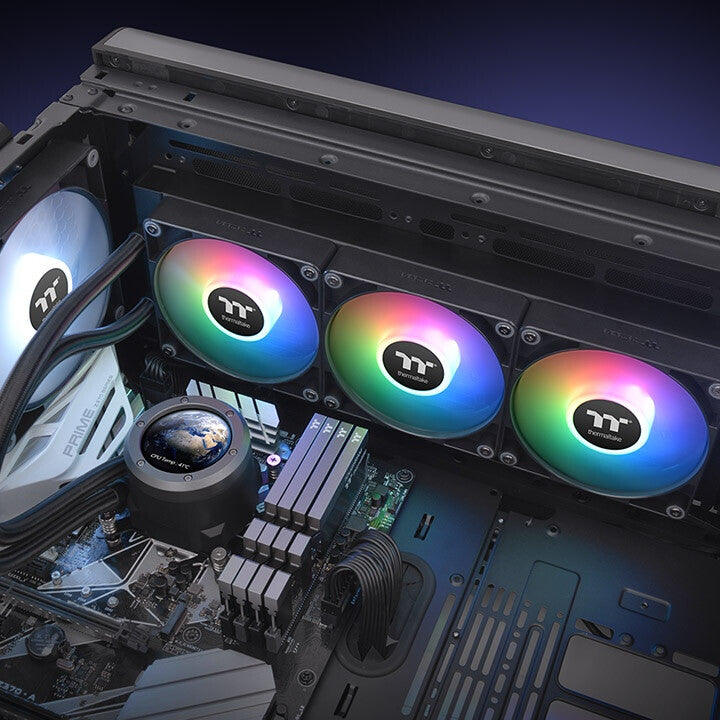Thermaltake TH360 V2 Ultra Processor All-in-one liquid cooler 12 cm Black