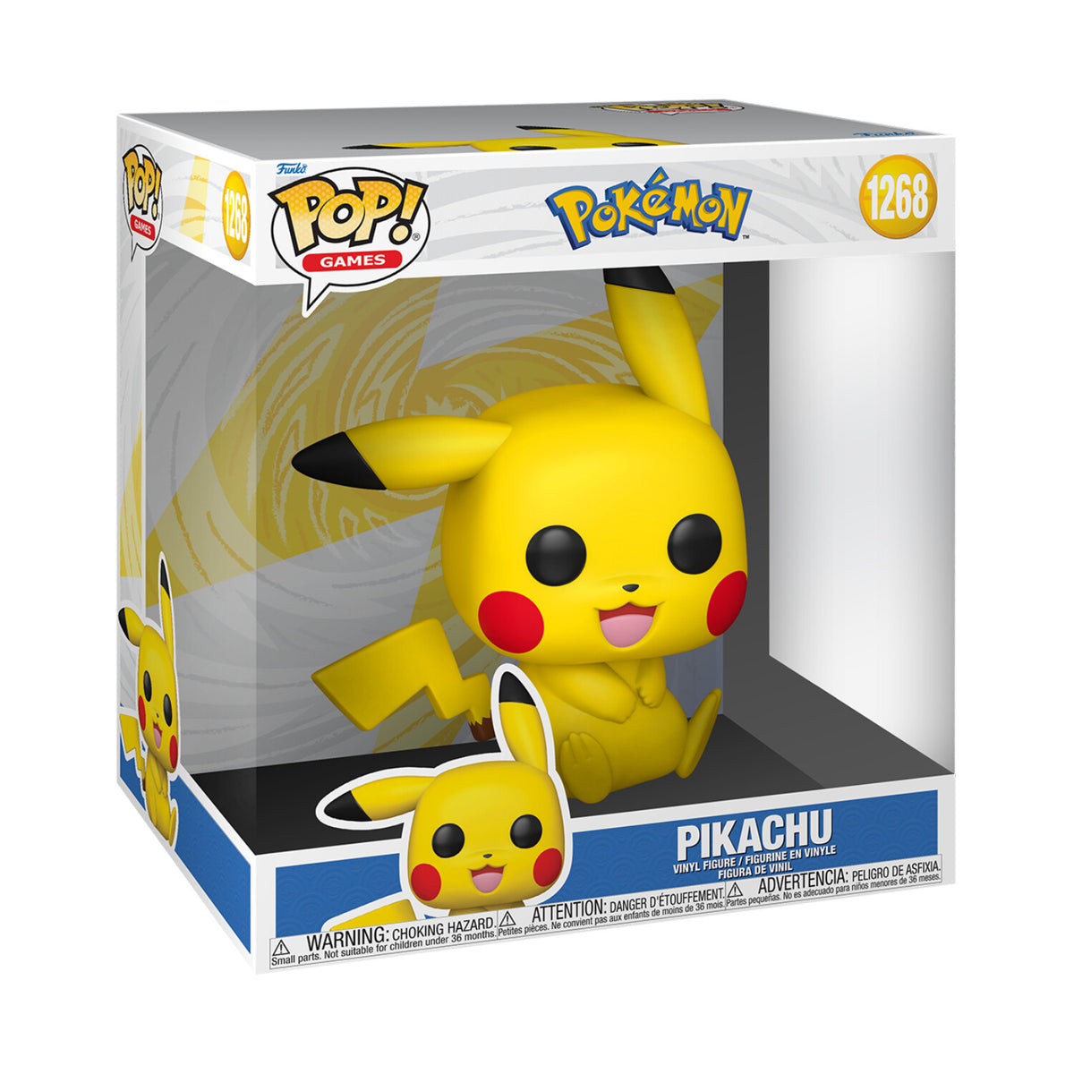 Funko Pop! Jumbo Games: Pokémon- - Pikachu