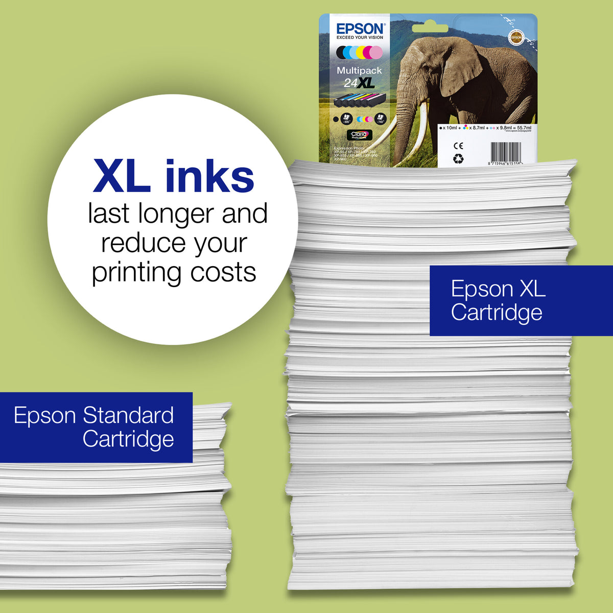 Epson Elephant 24 Claria Photo HD Single Light Magenta Ink