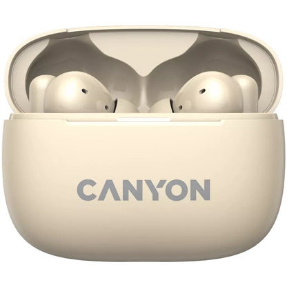 Canyon CNS-TWS10BG headphones/headset True Wireless Stereo (TWS) In-ear Calls/Music/Sport/Everyday USB Type-C Bluetooth Beige
