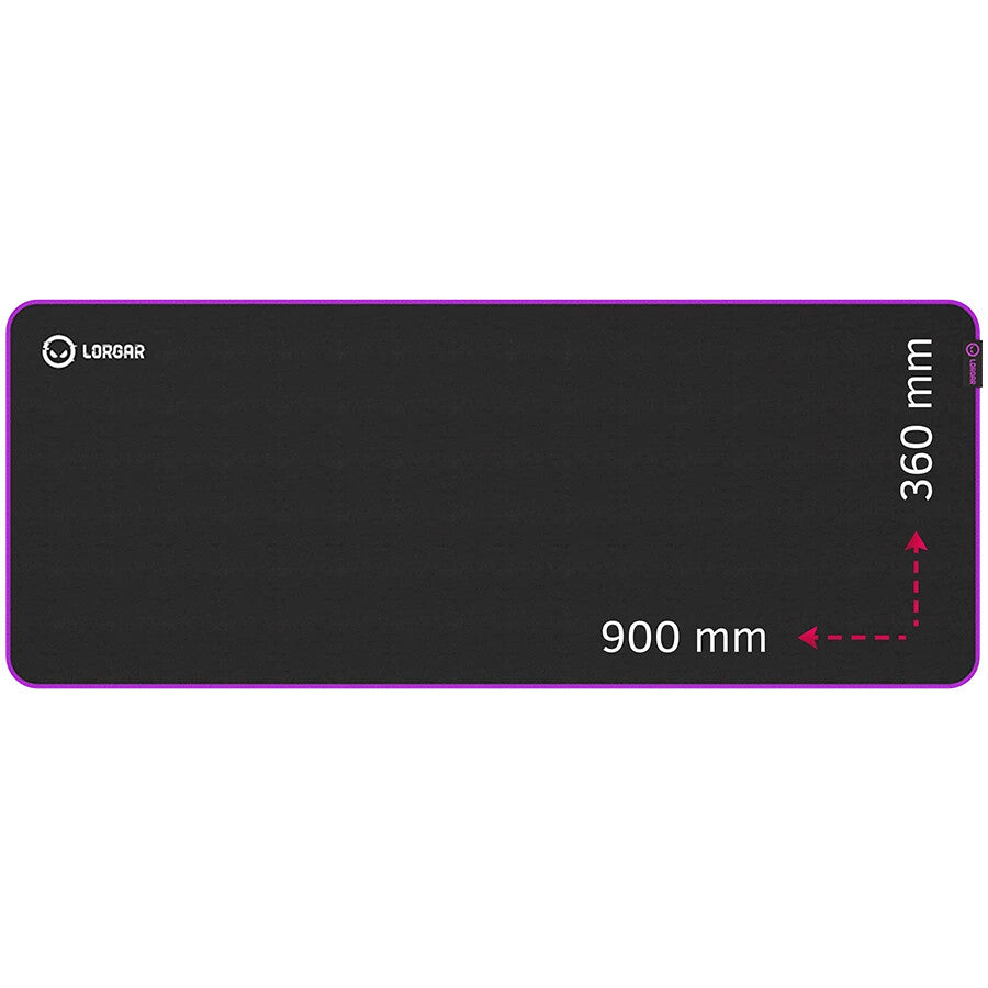 Lorgar LRG-GMP319 mouse pad Gaming mouse pad Black, Purple