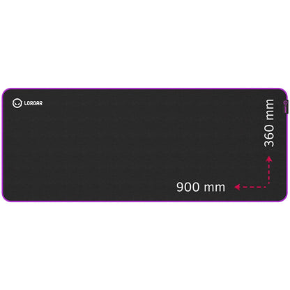 Lorgar LRG-GMP319 mouse pad Gaming mouse pad Black, Purple