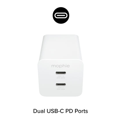 mophie essentials | 50W 2-port fast wall charger