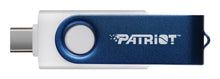 Patriot Memory Xporter X550 USB flash drive 64 GB USB Type-A / USB Type-C 3.2 Gen 1 (3.1 Gen 1) Blue, White