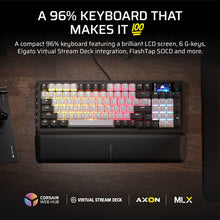 Corsair VANGUARD 96 keyboard Gaming USB QWERTY US English Black, White