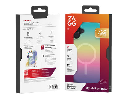 ZAGG Cases Milan Snap Apple iPhone 16 Plus Iridescent