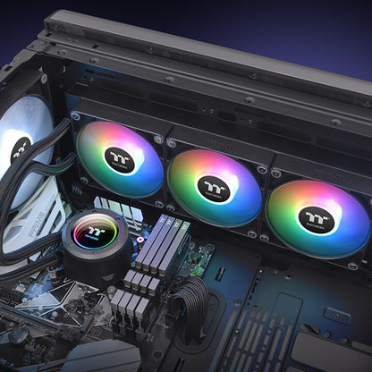 Thermaltake TH420 V2 ARGB Processor All-in-one liquid cooler 14 cm Black 1 pc(s)