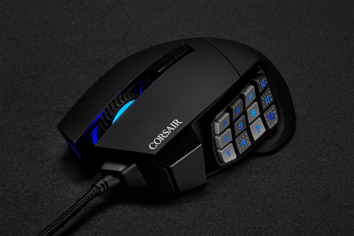 Corsair SCIMITAR RGB ELITE mouse Gaming Right-hand USB Type-A Optical 18000 DPI