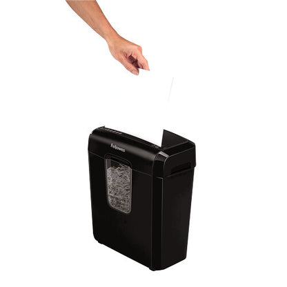 Fellowes Powershred 6C paper shredder Cross shredding 22 cm Black
