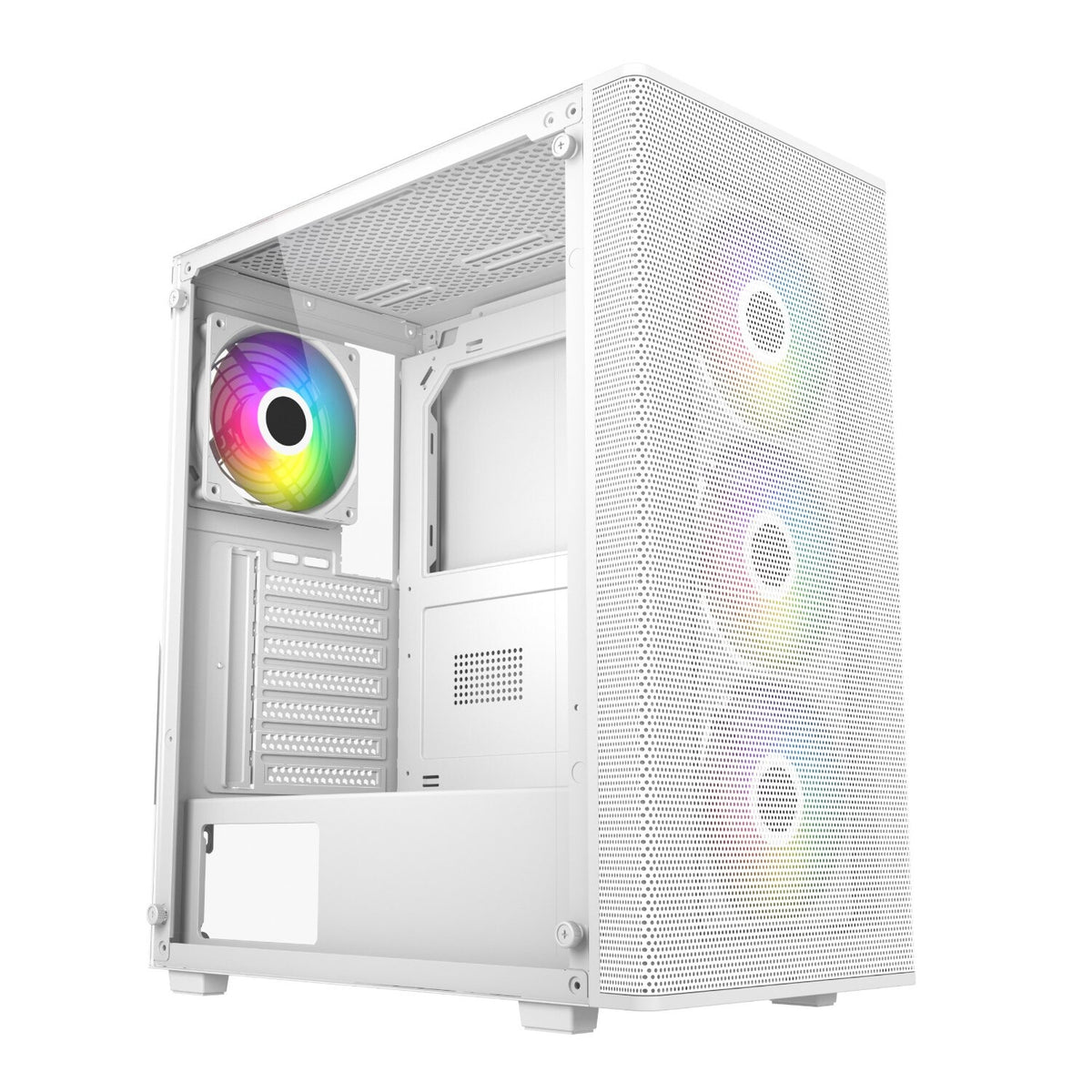 FSP/Fortron FSP M220 ATX Mid Tower Gaming Chassis - White