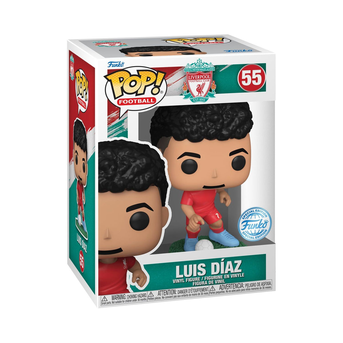 Funko Pop! Football: Liverpool Football Club - Luis Diaz