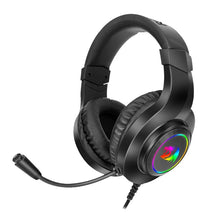 REDRAGON Over-Ear HYLAS Aux (Mic and Headset)|USB (Power Only)<br />RGB Gaming Headset - Black