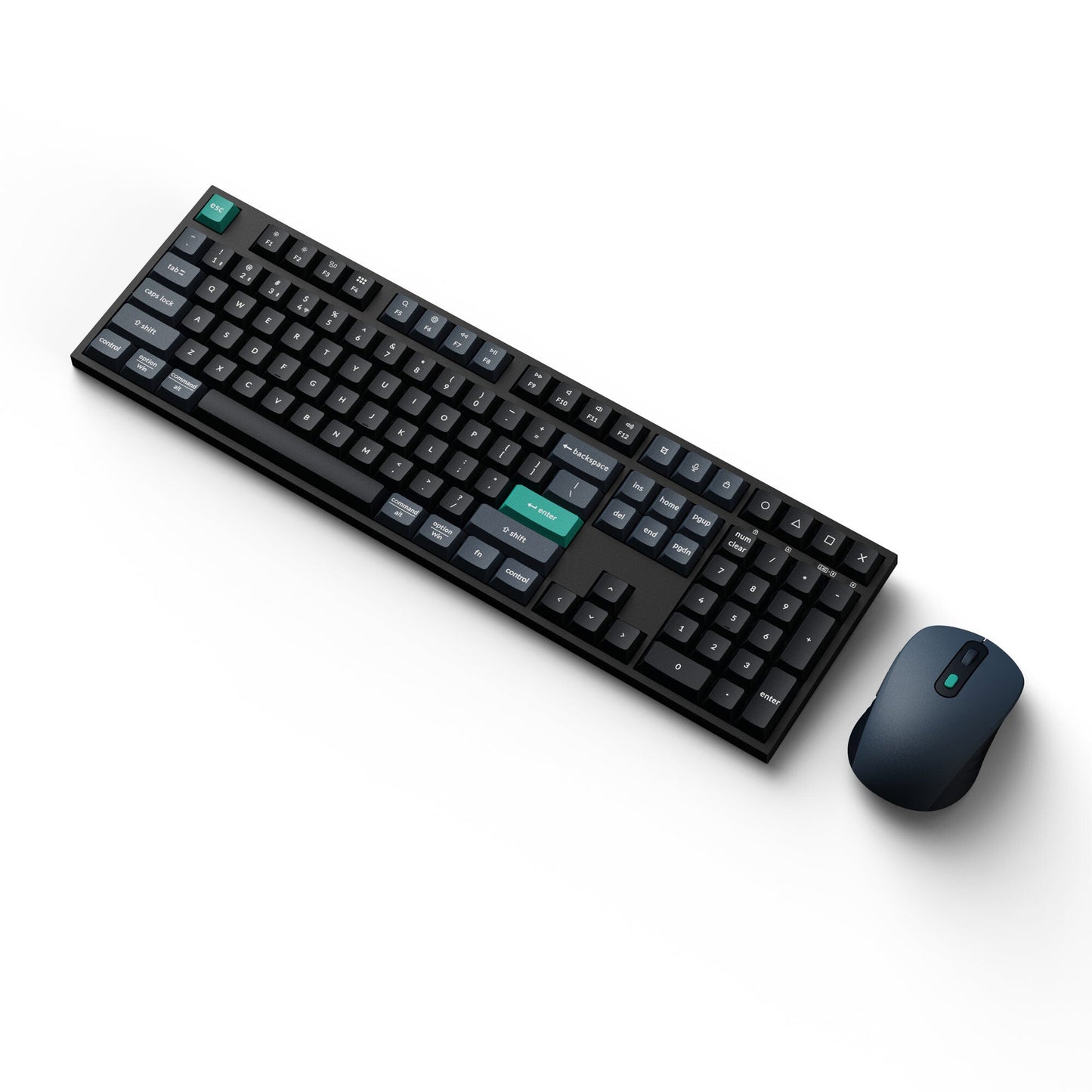 Keychron B36 + BM25 keyboard Mouse included Universal USB + RF Wireless + Bluetooth QWERTY English Black