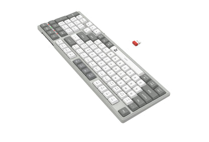 REDRAGON BK-7111 keyboard RF Wireless + Bluetooth Grey, White
