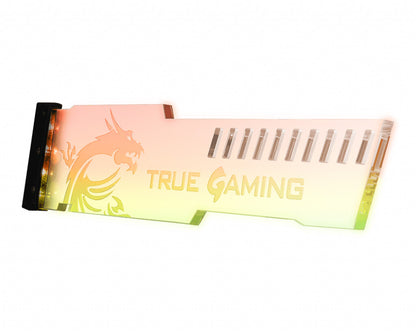 MSI ATLAS MYSTIC ARGB v2.0 GPU Holder 'Transparent Acrylic Dragon Edition, Mystic Lighting Sync, Addressable RGB LED, Support upto 7.5KG, Upto 320mm x 140mm x 61mm GPU'