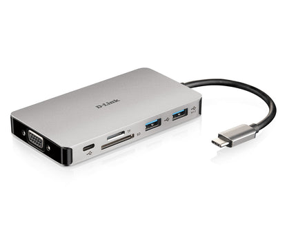 D-Link DUB-M910 laptop dock/port replicator Wired USB 3.2 Gen 1 (3.1 Gen 1) Type-C Grey