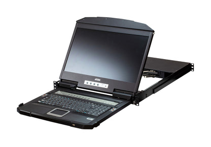 ATEN 4-Port USB HDMI Multi-View Dual Rail WideScreen LCD KVM Switch