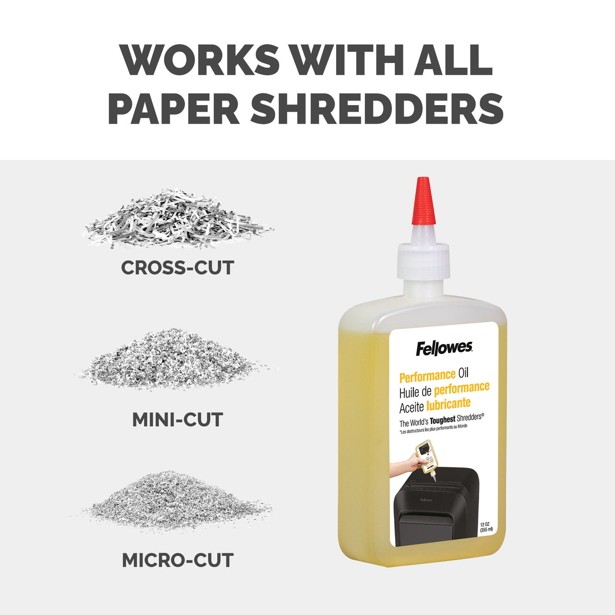 Fellowes Powershred Bottled Lubricant (355ml)