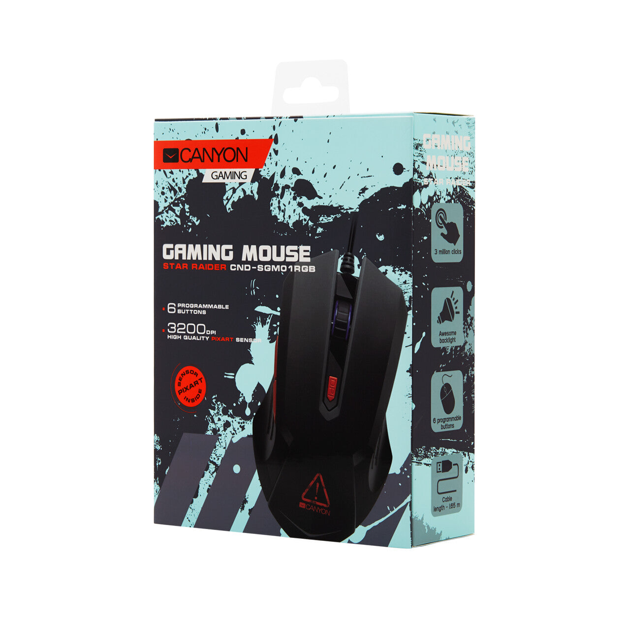 Canyon Star Raider mouse Gaming Right-hand USB Type-A Optical 3200 DPI