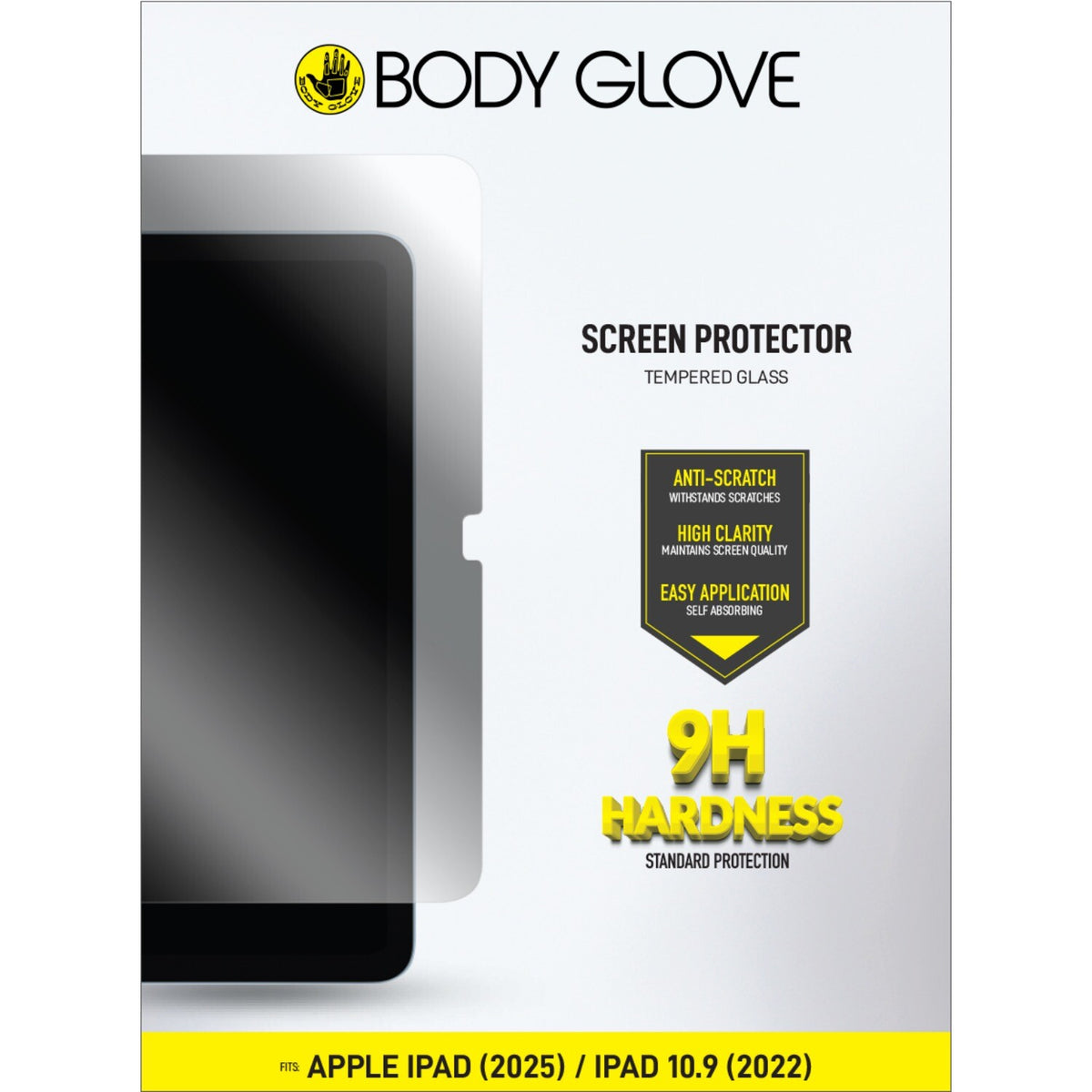 Bodyglove Body Glove Tempered Glass Screen Protector - Apple iPad 11-inch (A16, 2025) / iPad 10.9-inch 10th Gen (2022) - Clear