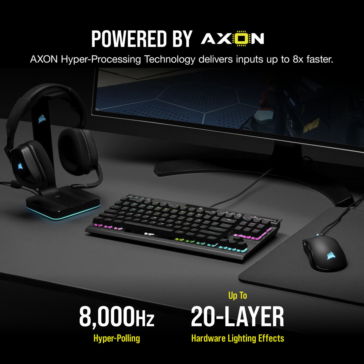Corsair  K70 TKL Champion serijos klaviat?ra (CH-911901A-NA) keyboard Gaming
