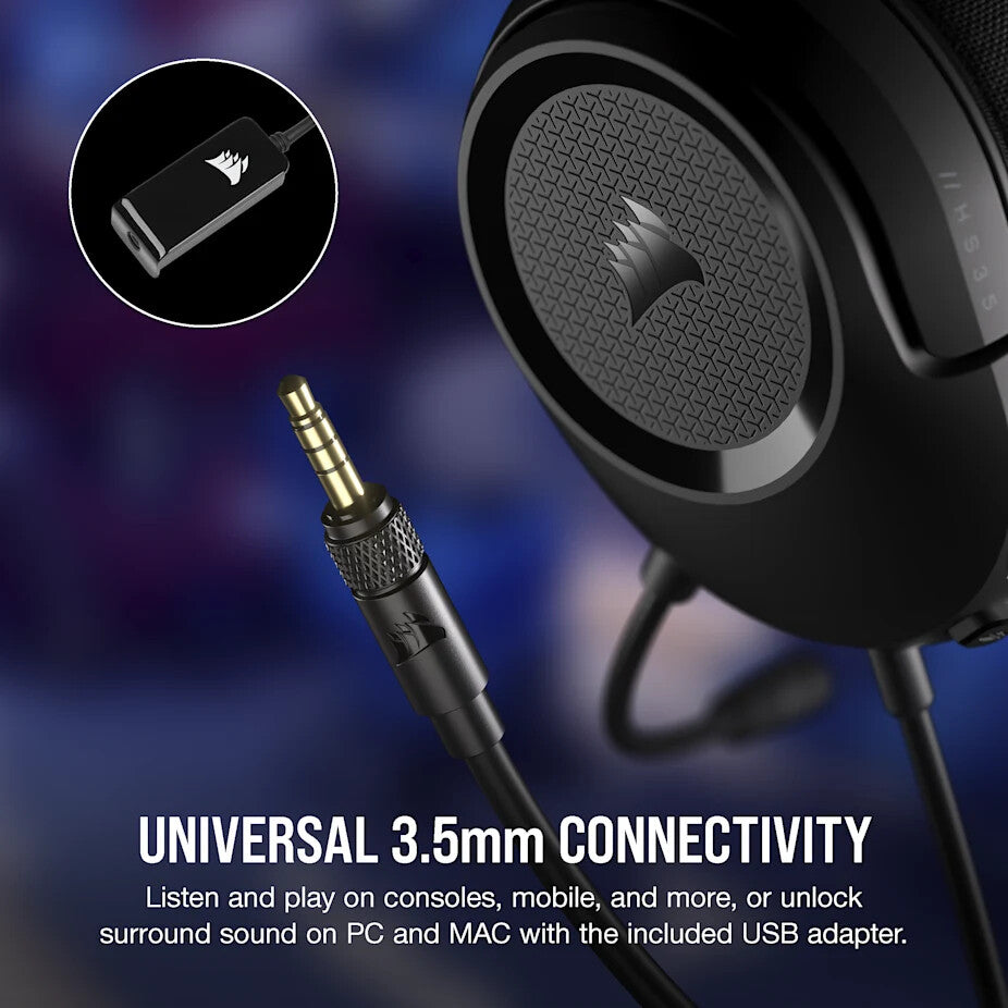 Corsair HS35 SURROUND v2 Multiplatform Gaming Headset Wired Head-band Carbon