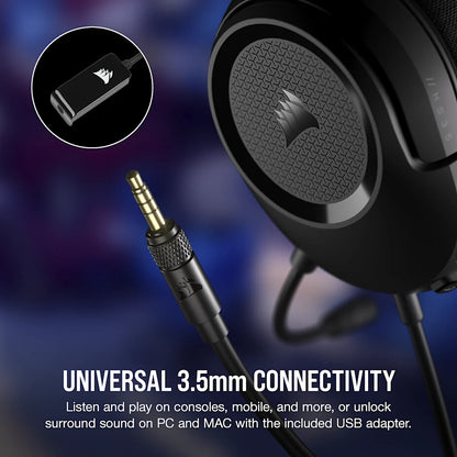 Corsair HS35 SURROUND v2 Multiplatform Gaming Headset Wired Head-band Carbon