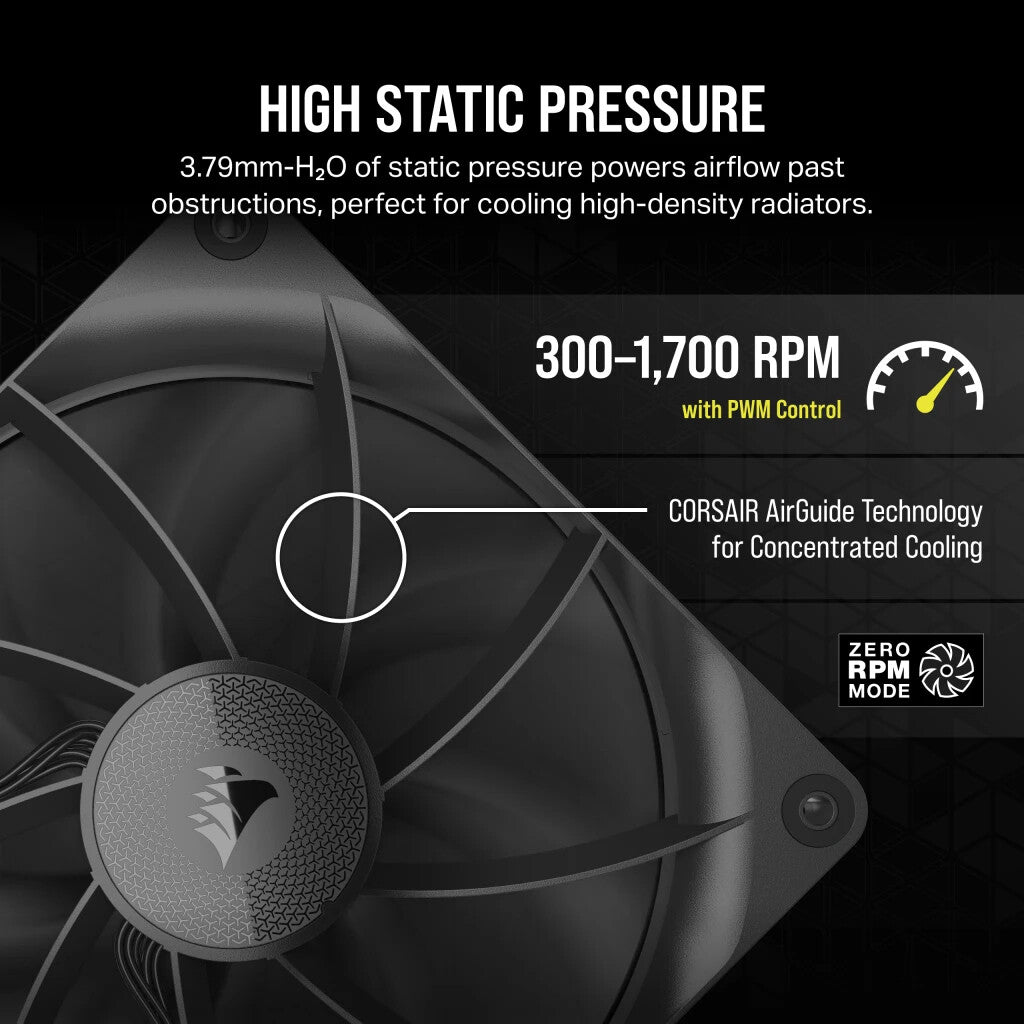 Corsair iCUE LINK RX140 Computer case Fan 14 cm Black 1 pc(s)