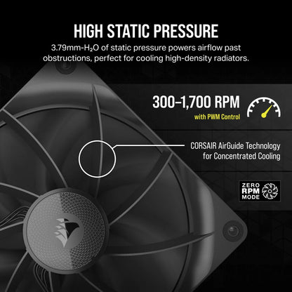 Corsair iCUE LINK RX140 Computer case Fan 14 cm Black 1 pc(s)