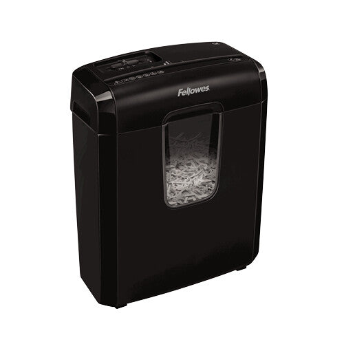 Fellowes Powershred 6C paper shredder Cross shredding 22 cm Black