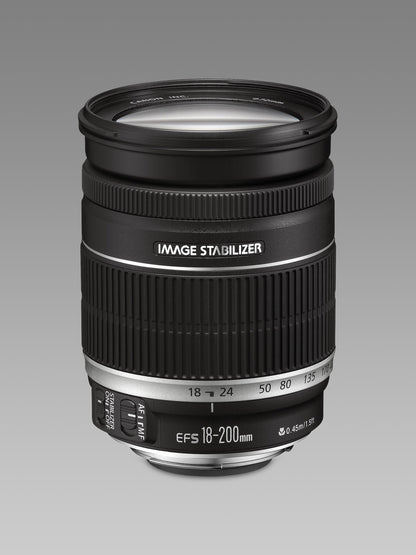 Canon EF-S 18-200mm f/3.5-5.6 IS SLR Black
