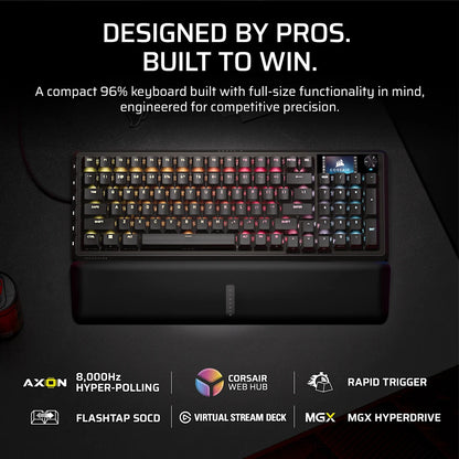 Corsair CH-91E911G-NA keyboard Gaming USB QWERTY US English Black