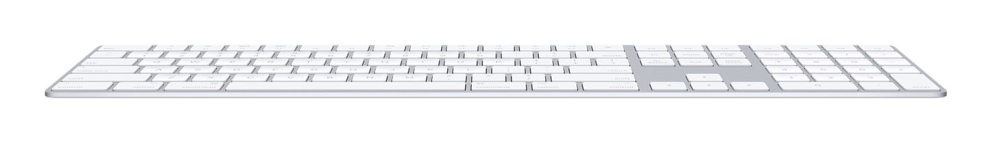 Apple Magic w/ Numeric Keypad keyboard Universal Bluetooth QWERTY English Silver, White
