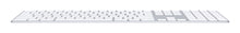 Apple Magic w/ Numeric Keypad keyboard Universal Bluetooth QWERTY English Silver, White