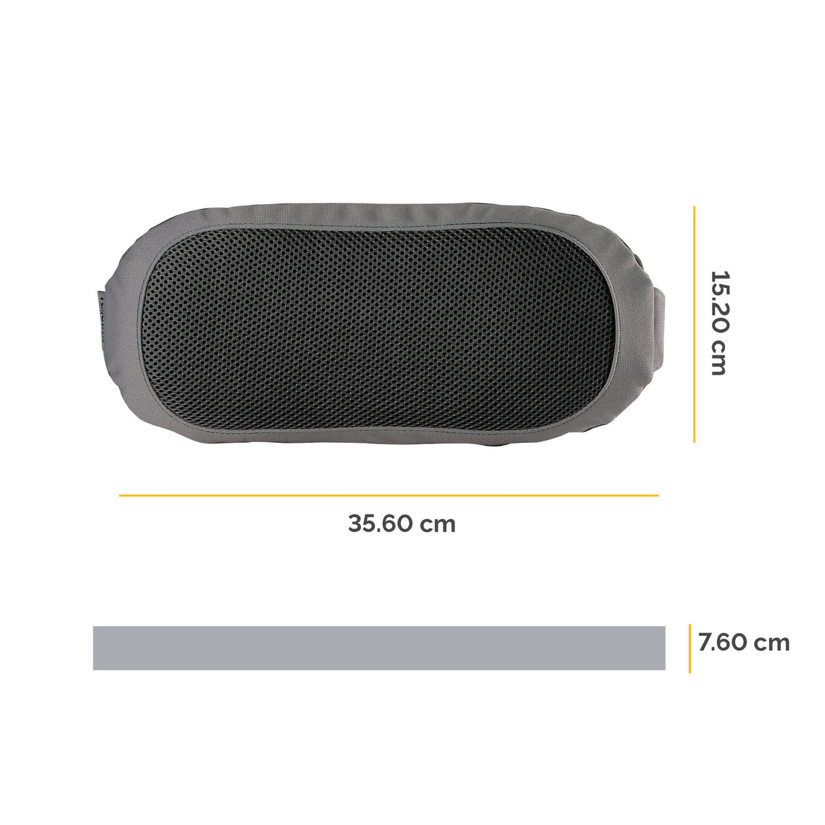 Fellowes I-Spire Series Black, Grey Seat & Back cushion