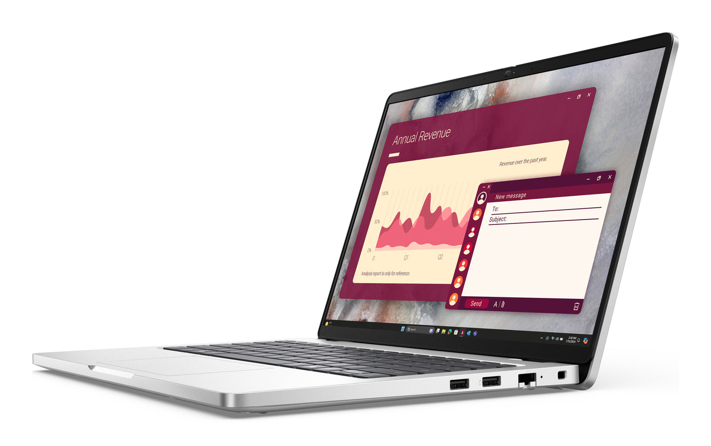 DELL Pro 14 PC14250 Intel Core Ultra 5 235U Laptop 35.6 cm (14") Full HD+ 16 GB DDR5-SDRAM 512 GB SSD Wi-Fi 6E (802.11ax) Windows 11 Pro Platinum