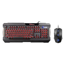 Tt eSPORTS COMMANDER COMBO keyboard Mouse included Gaming USB QWERTY English Black