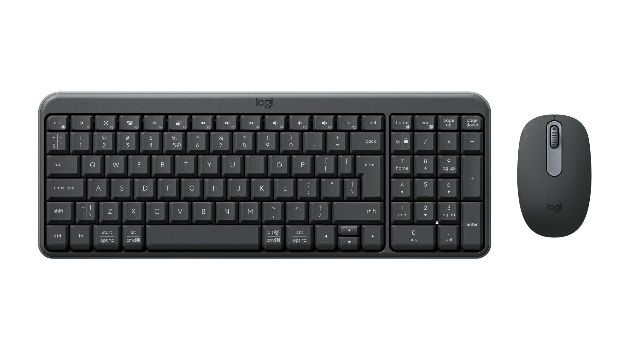 Logitech 920-013519 keyboard RF Wireless + Bluetooth US International Graphite