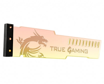 MSI ATLAS MYSTIC ARGB v2.0 GPU Holder 'Transparent Acrylic Dragon Edition, Mystic Lighting Sync, Addressable RGB LED, Support upto 7.5KG, Upto 320mm x 140mm x 61mm GPU'