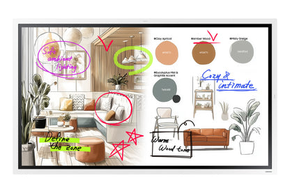 SAMSUNG 55'' FLIP CHART 4.0 4K UHD/ 16/7 USAGE/ 450NIT BRIGHTNESS