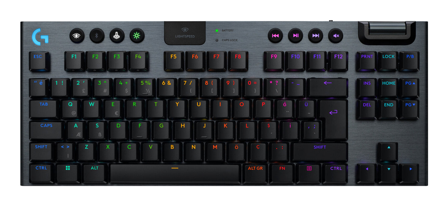 Logitech G G915 X Lightspeed keyboard Gaming USB + RF Wireless + Bluetooth QWERTY US International Black