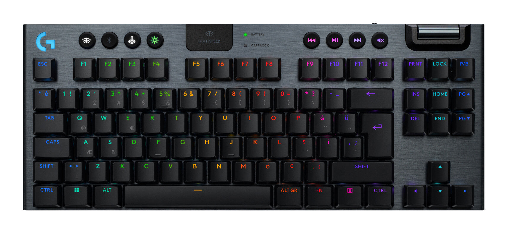 Logitech G G915 X Lightspeed keyboard Gaming USB + RF Wireless + Bluetooth QWERTY US International Black