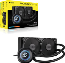 Corsair Nautilus 240 RS LCD Processor All-in-one liquid cooler 12 cm Black 1 pc(s)