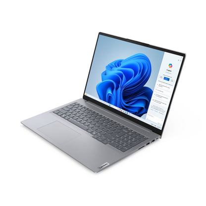 Lenovo ThinkBook 16 G7 ARP AMD Ryzen™ 5 7535HS Laptop 40.6 cm (16") WUXGA 16 GB DDR5-SDRAM 512 GB SSD Wi-Fi 6E (802.11ax) Windows 11 Pro Grey